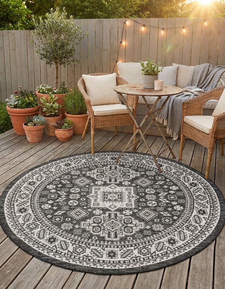 6' x 6' Easy-Clean Aztec Indoor / Outdoor ...