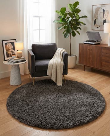  5' 3 x 5' 3 Marilyn Monroe&trade; Shag Round Rug