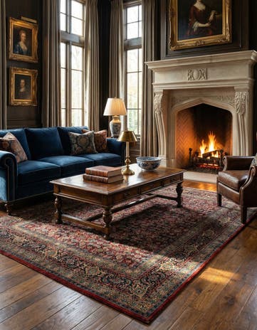 6' 9 x 8' 10 Farahan Wool Rug