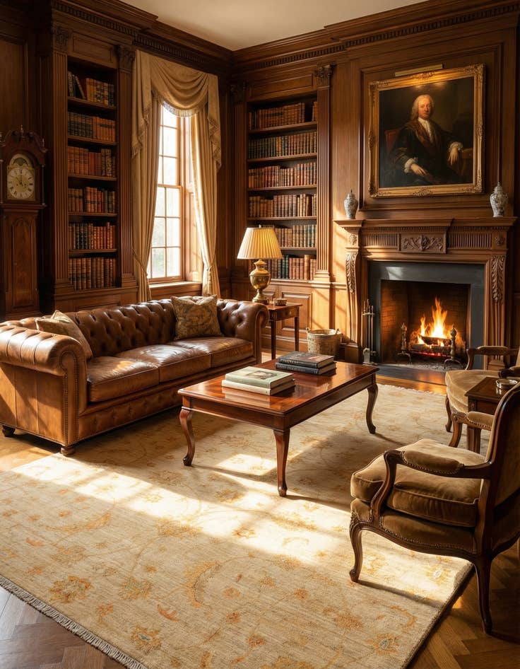 Detail image of 6' 8 x 9' 8 Ziegler Wool Rug