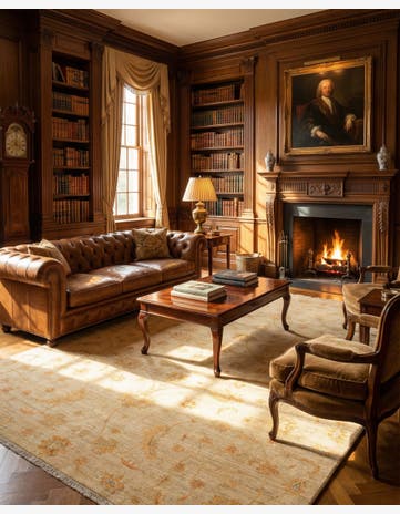6' 8 x 9' 8 Ziegler Wool Rug