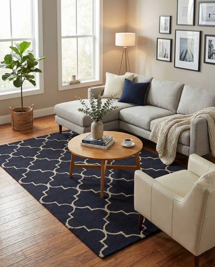 Detail image of 5' 2 x 7' 11 Luna Wool Rug