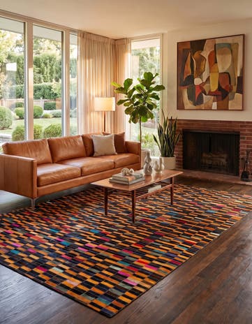 5' 1 x 7' 11 Cowhide - Patchwork Rug