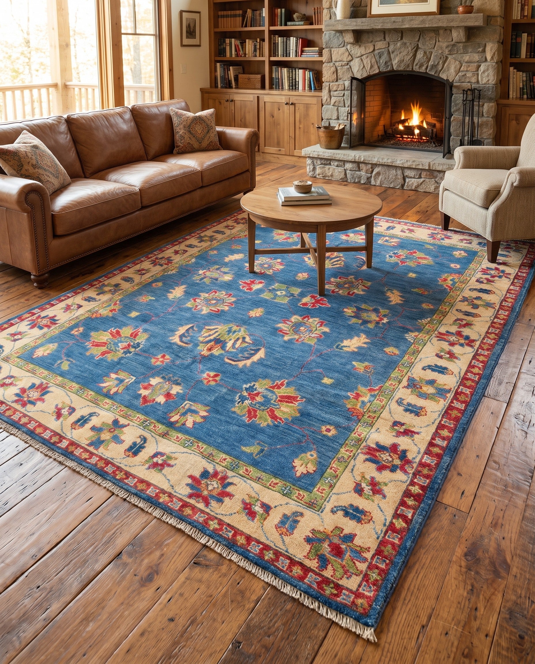 5' 1 x 6' 6 Hand Knotted Kazak Rug