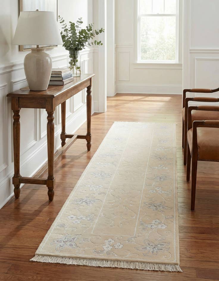 Detail image of 2' 9 x 9' 3  Hand Knotted Darya Wool Runner Rug