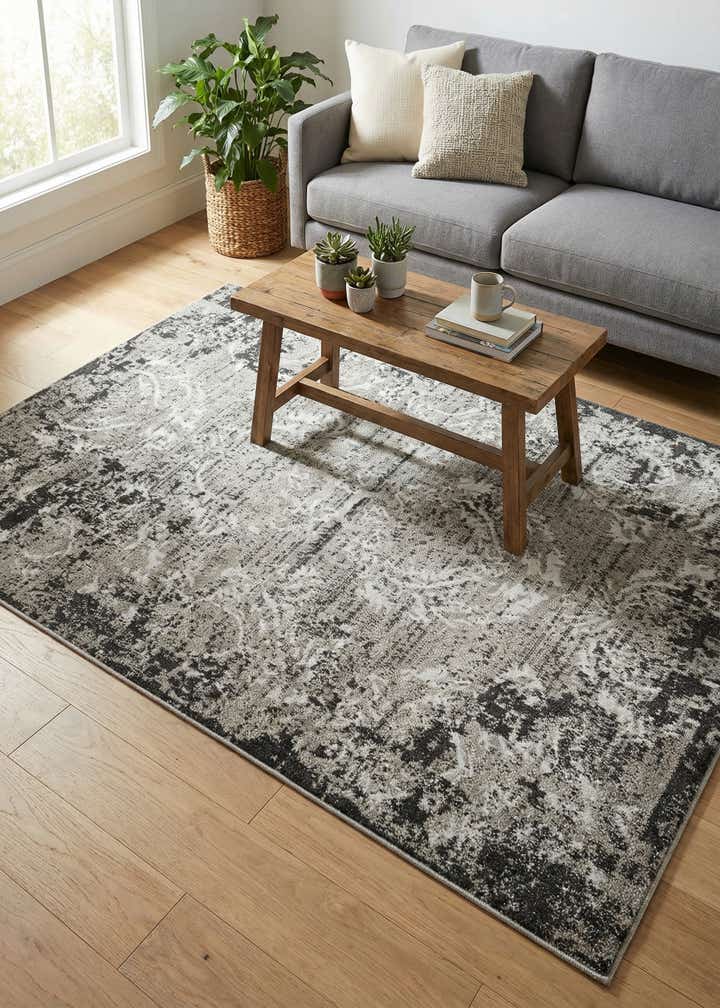 4' x 6' Easy-Clean Botanical Indoor / Outdoor Rug