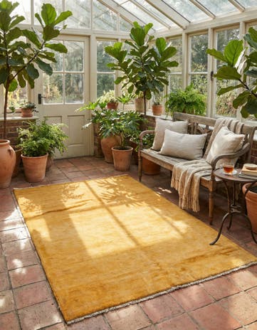 4' 7 x 6' 7 Hand Knotted Kashkuli Gabbeh Oriental Wool Rug