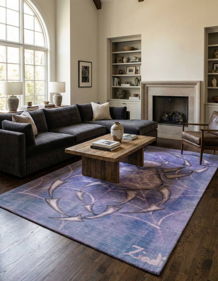 Detail image of 5' 8 x 10'  Hand Knotted Ultra Vintage Persian Wool Rug