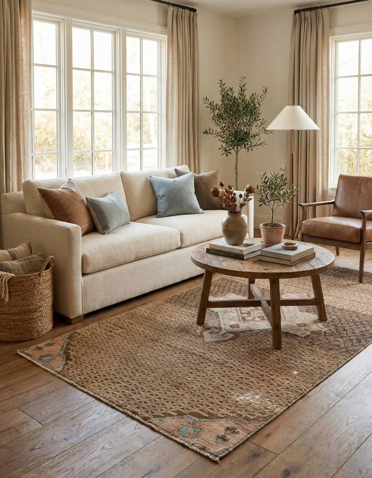 Detail image of 3' 2 x 7' 5  Hand Knotted Ultra Vintage Persian Wool Runner Rug