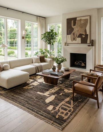 8' 10 x 12' 8 Hand Knotted Beni Marok Rug