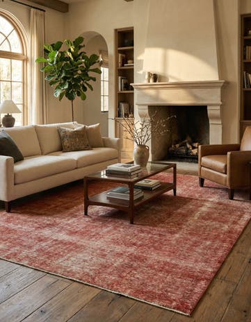 6' 4 x 9' 5 Hand Knotted Ultra Vintage Persian Wool Rug