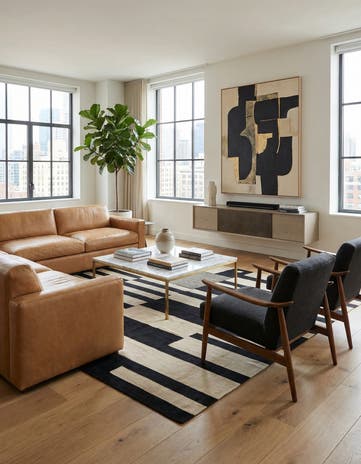 6' 7 x 9' 10 Hand Woven Kilim Modern Wool Rug