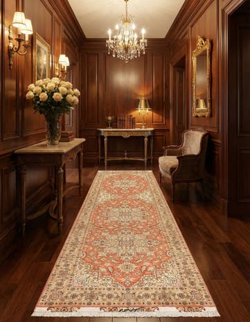 2' 7 x 10' Tabriz Runner Rug