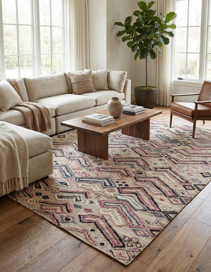 Detail image of 9' x 12' 1  Hand Knotted Darya Wool Rug