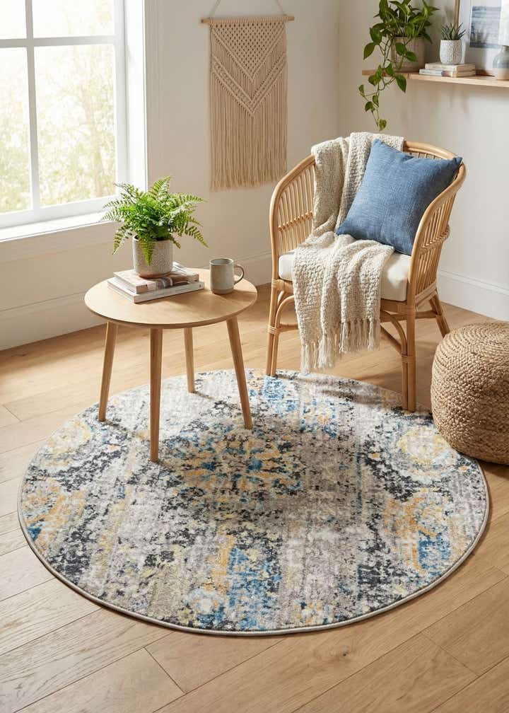 3' 3 x 3' 3 Madrid Round Rug