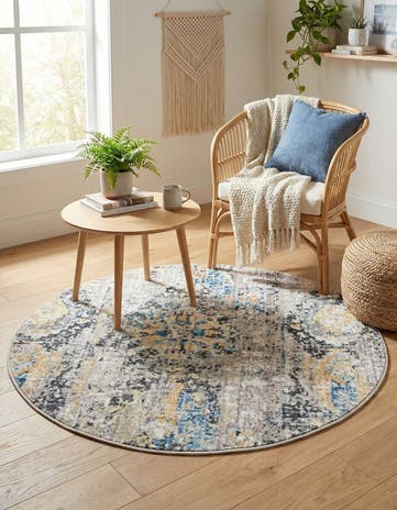 3' 3 x 3' 3 Vega Round Rug