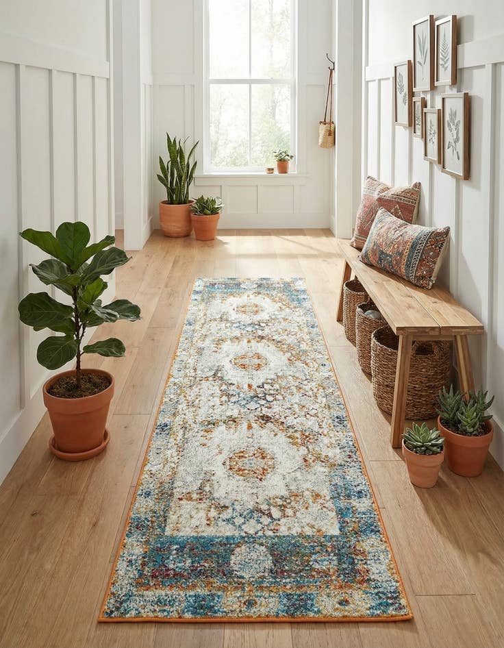 Detail image of 2' 7 x 10' Venice Runner Rug