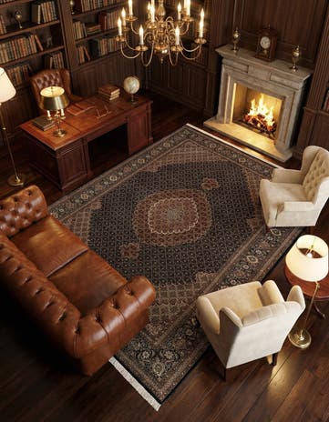 6' 7 x 9' 11 Tabriz Mahi Rug
