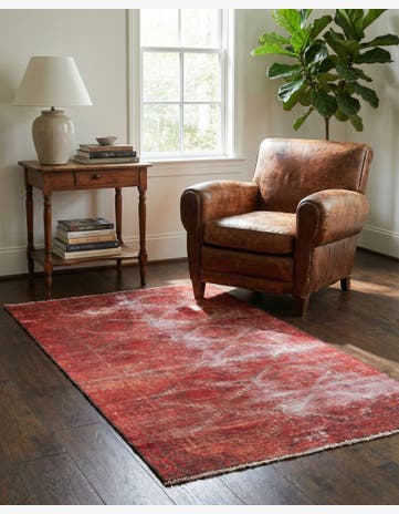 2' 8 x 5' 7 Hand Knotted Ultra Vintage Persian Wool Runner Rug
