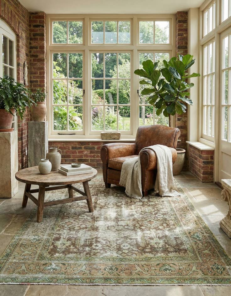 Detail image of 6' 5 x 9' 8 Vintage Rug