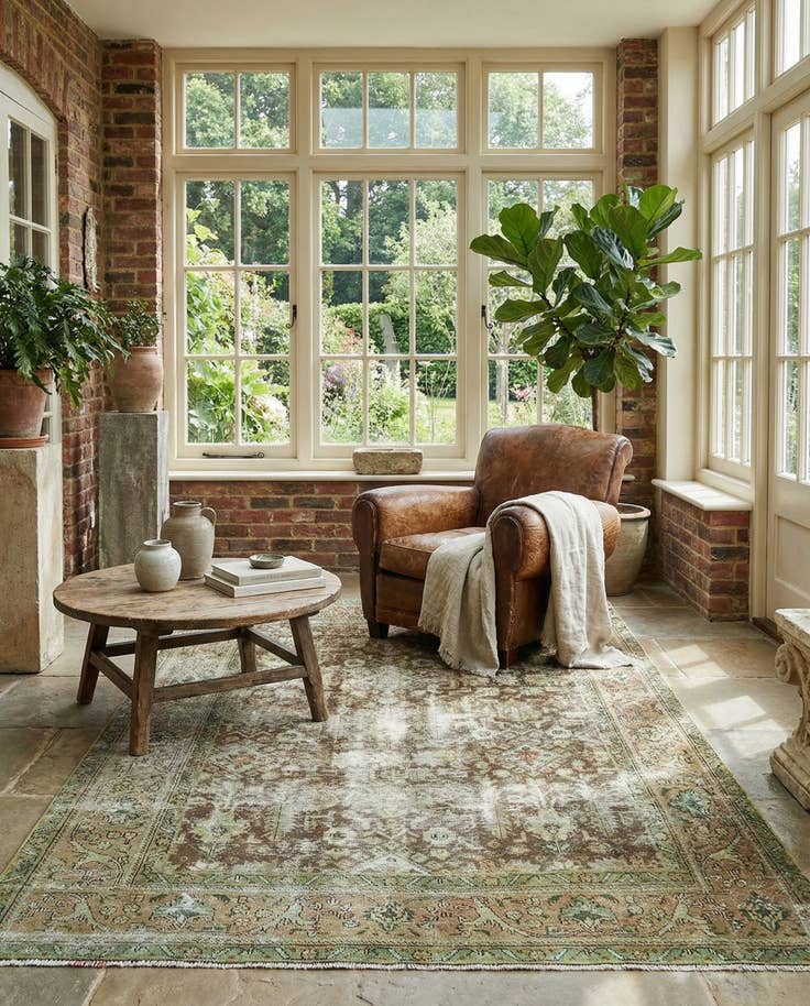 Detail image of 6' 5 x 9' 8 Vintage Rug