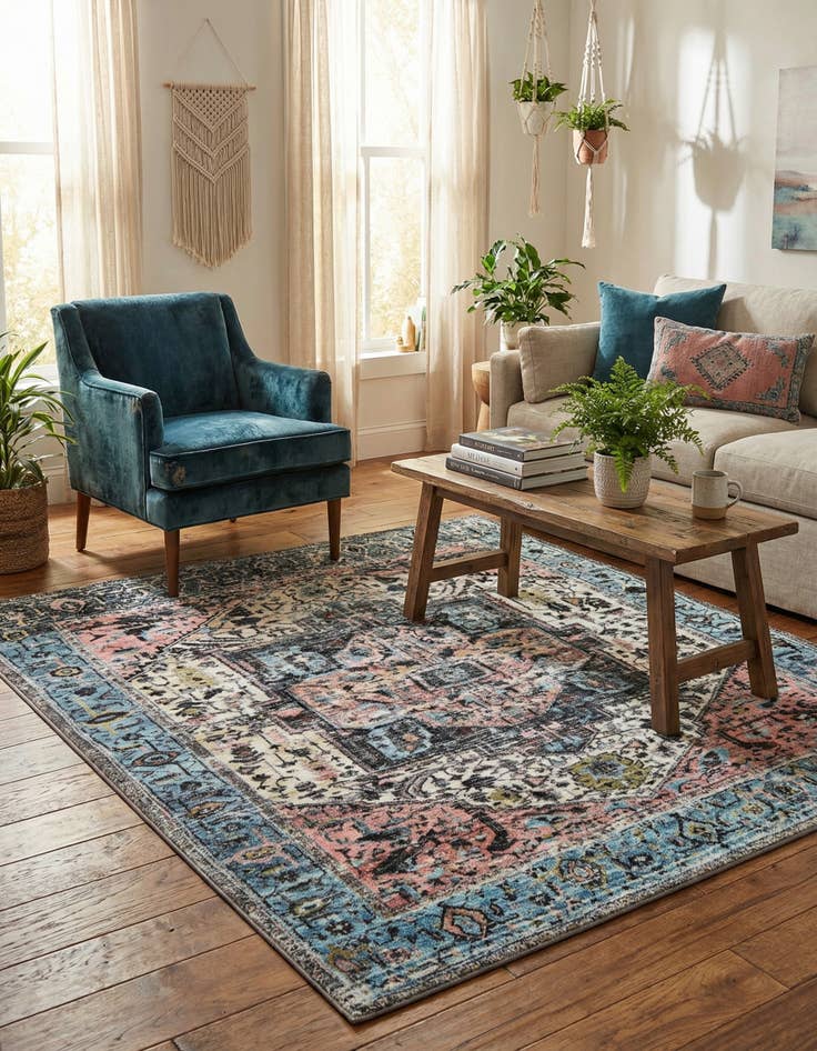 Detail image of 5' 3 x 5' 3 Medina Square Rug