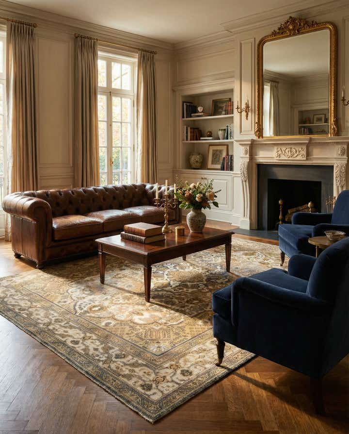 8' x 10' 6 Hand Knotted Vintage Royal Persian Wool Rug