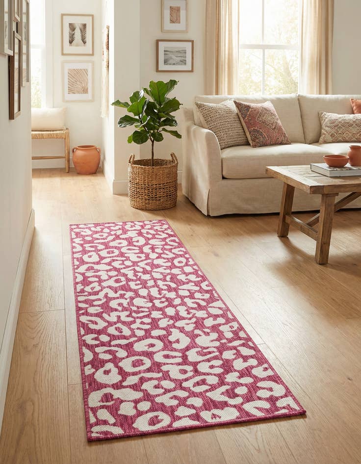 Detail image of 2' x 6'  Washable Safari Indoor / Outdoor Runner Rug