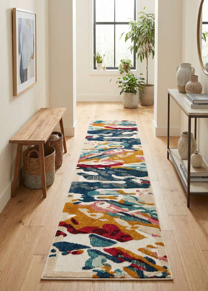 2' x 8' Easy-Clean Casablanca Indoor / Outdoor Runner Rug