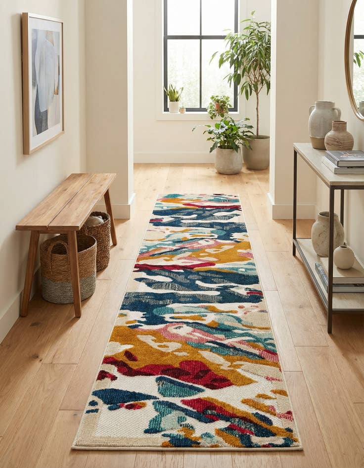 Detail image of 2' x 8' Easy-Clean Casablanca Indoor / Outdoor Runner Rug