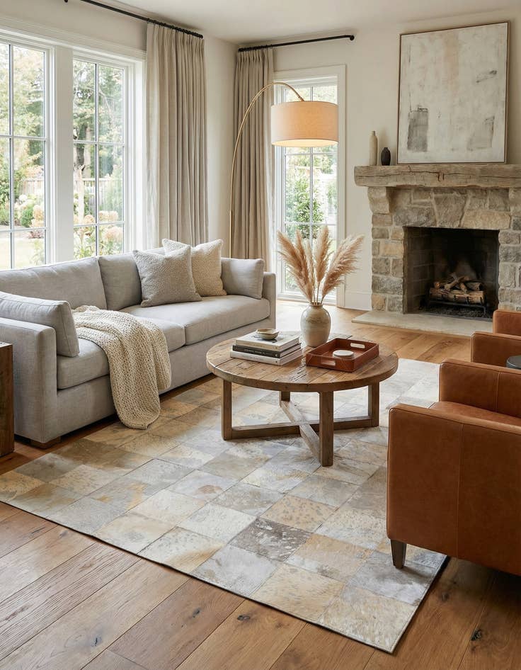 Detail image of 5' x 8' Cowhide Rug