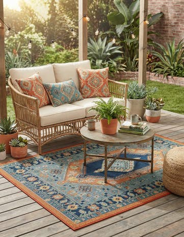 4' x 6' Easy-Clean Baja Indoor / Outdoor Rug