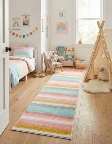 2' 7 x 12' Whimsy Kids Runner Rug
