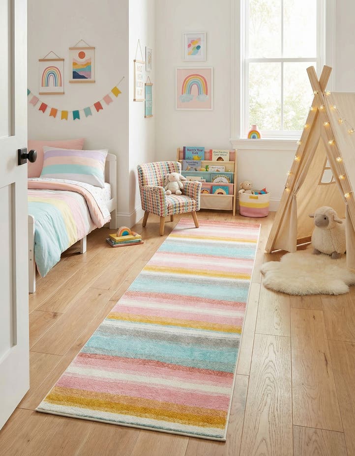 2' 7 x 12' Whimsy Kids Runner Rug