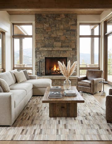 5' 4 x 7' 3 Cowhide Rug