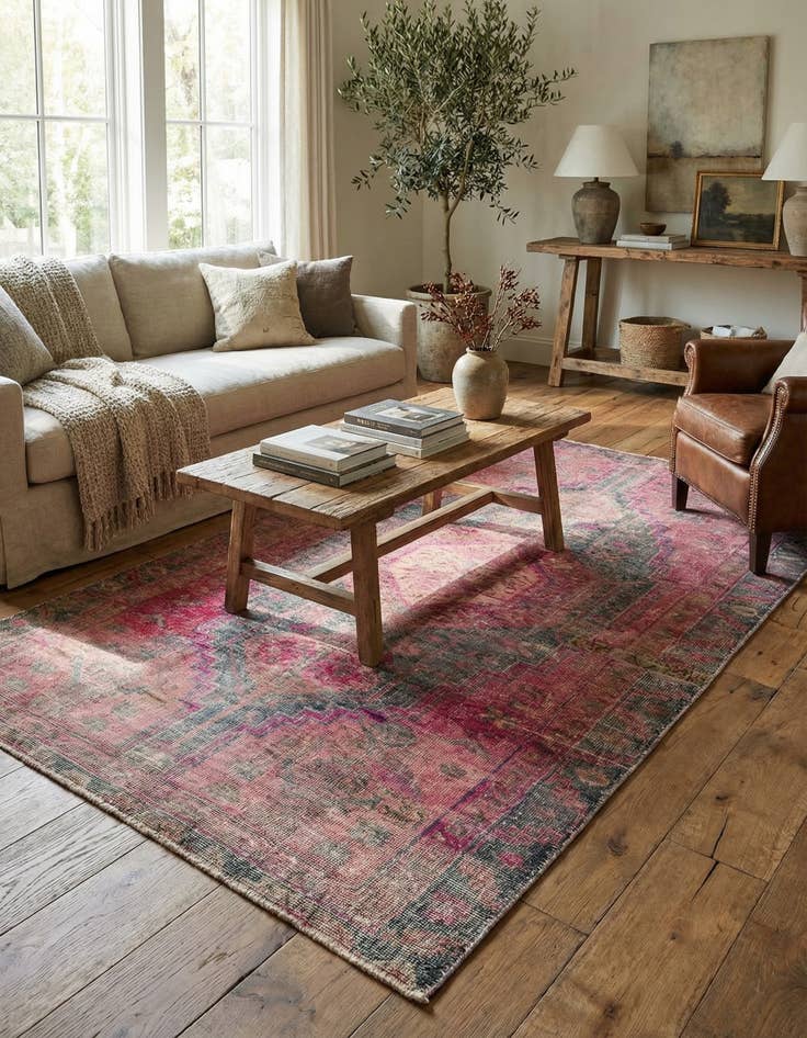 Detail image of 4' 5 x 9' 3  Hand Knotted Ultra Vintage Persian Wool Runner Rug