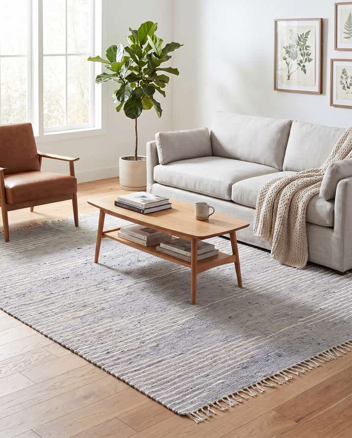 7' 10 x 10' Hand Woven Chindi Cotton Rug