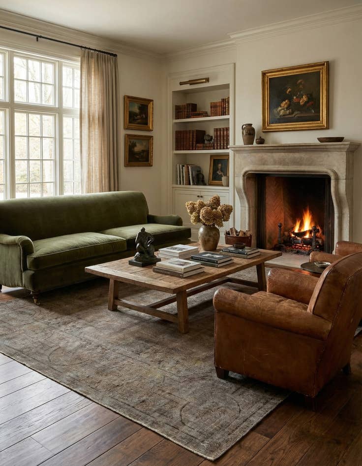 Detail image of 8' 5 x 10' 10 Vintage Royal Wool Rug