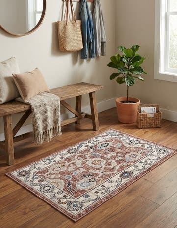 Dusty Rose Eco Traditional Rug