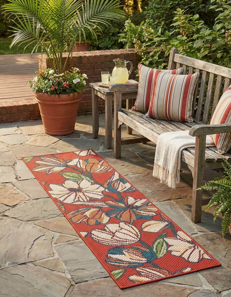 Detail image of  2' x 6'  Washable Baja Indoor / Outdoor Runner Rug