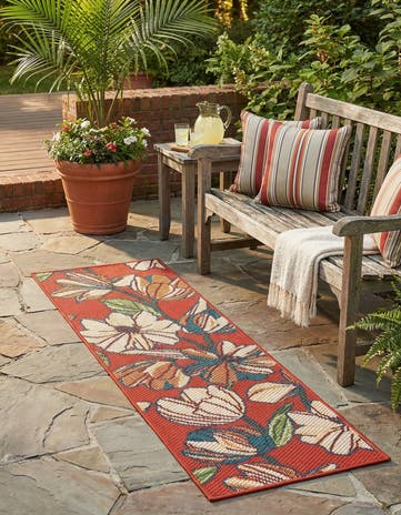 2' x 6' Easy-Clean Baja Indoor / Outdoor Runner Rug
