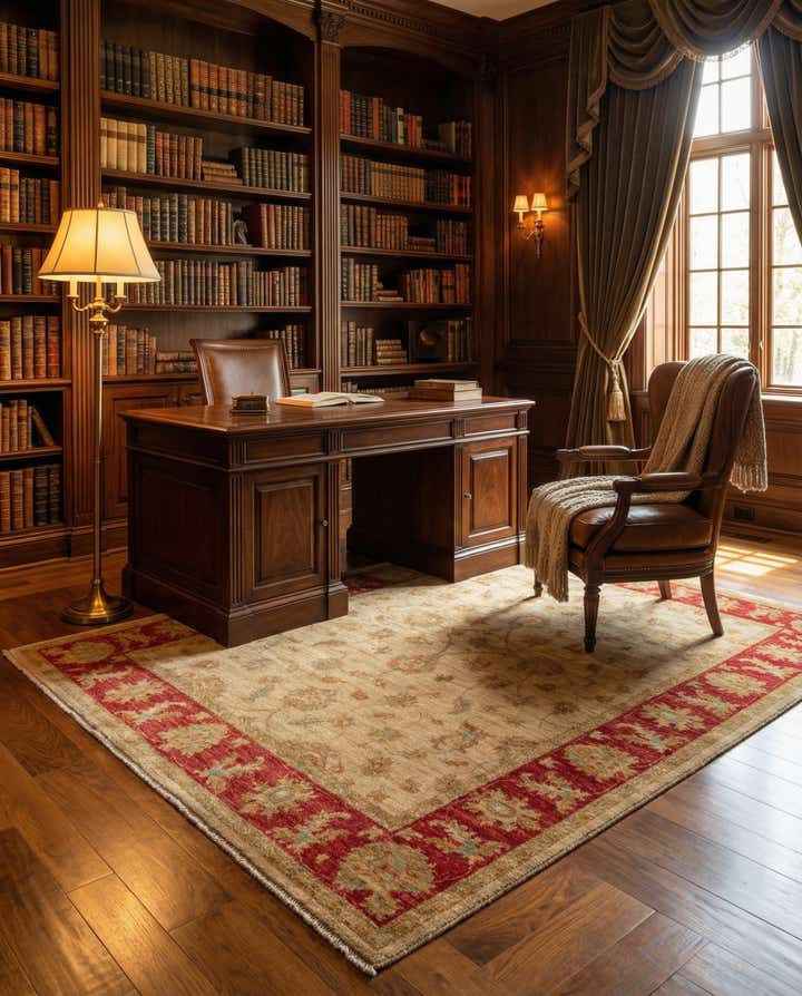 4' 11 x 6' 6 Ziegler Wool Rug