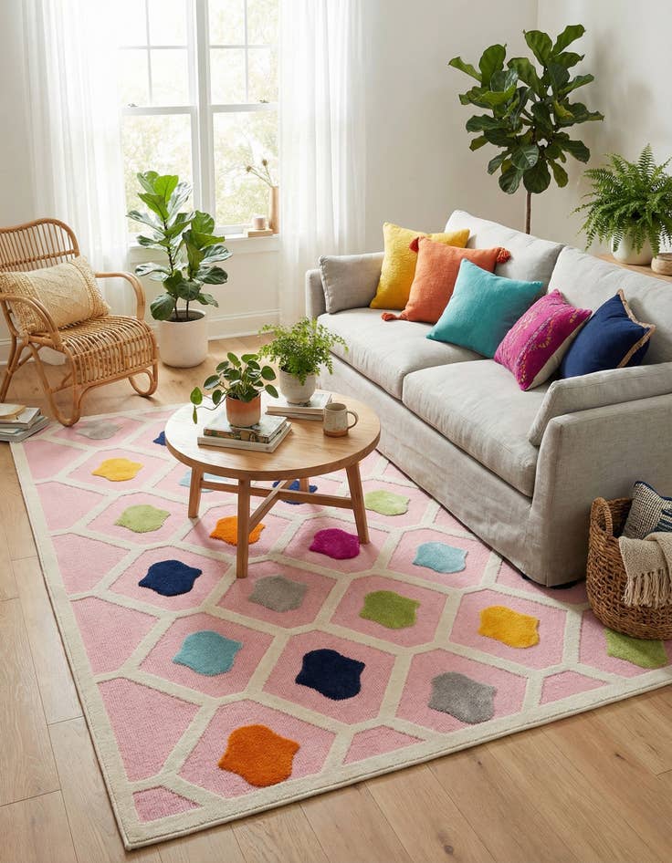 Detail image of 7' 10 x 7' 10  Washable Aruba Indoor / Outdoor Square Rug