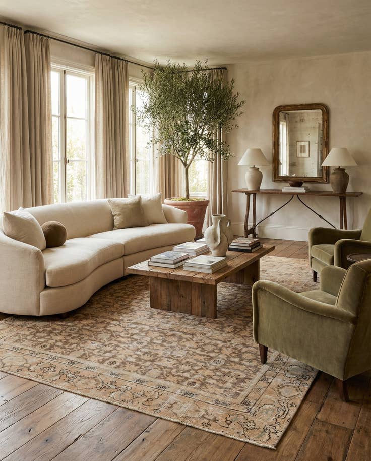 Detail image of 6' 7 x 9' 4 Hand Knotted Ultra Vintage Persian Wool Rug