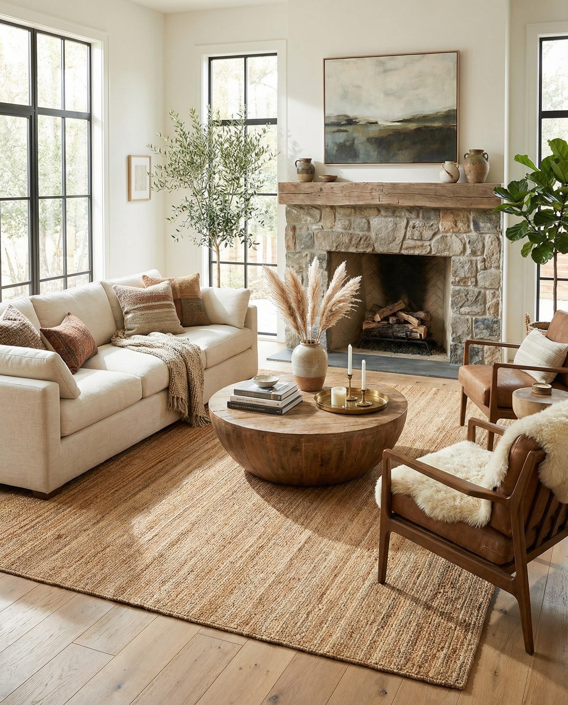  9' x 12'  Hand Braided Jute Luxe Rug