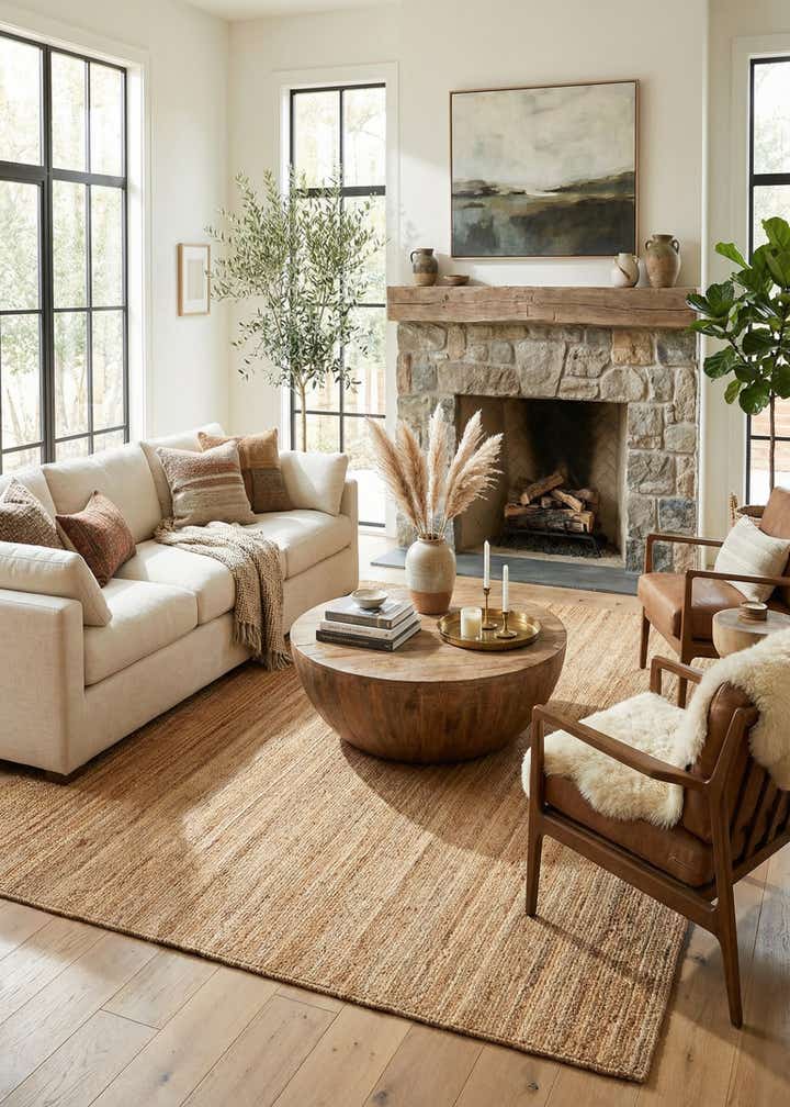 9' x 12' Handmade Braided Jute Luxe Rug