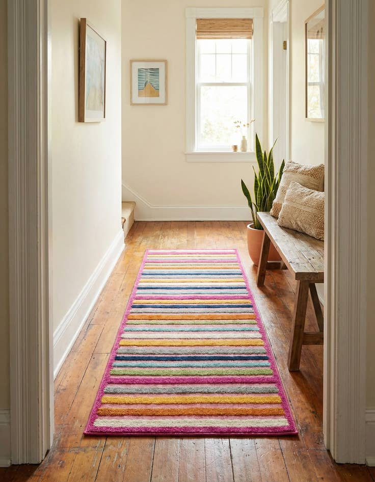 Detail image of  2' x 6'  Washable Aruba Indoor / Outdoor Runner Rug