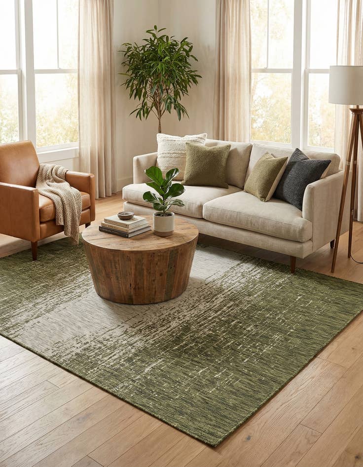 Detail image of 6' x 9'  Washable Modern Indoor / Outdoor Rug