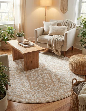 5' x 5' Oxford Round Rug