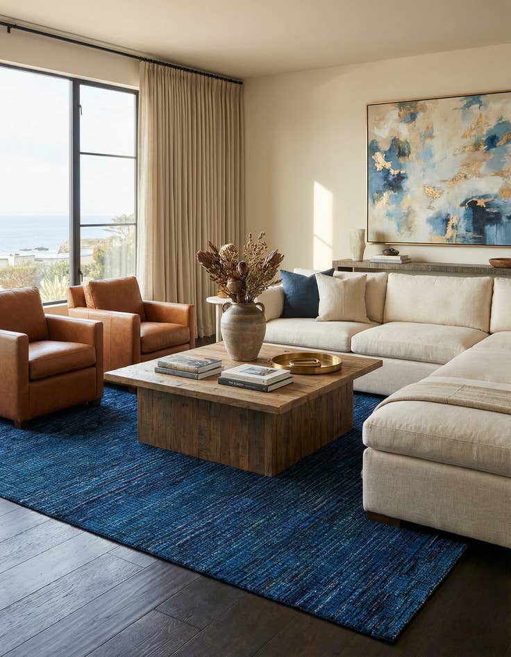 Detail image of 7' 10 x 10' 3  Hand Knotted Darya Wool Rug